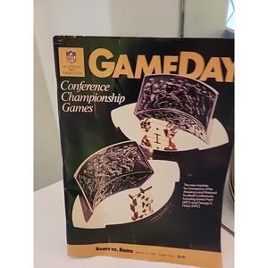 1986 CHICAGO BEARS vs LOS ANGELES Rams NFC Championship Program SOLDIER FIELD